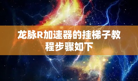 龙脉R加速器的挂梯子教程步骤如下