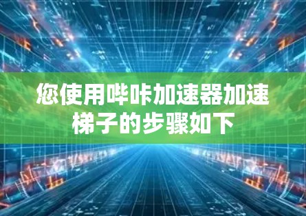 您使用哔咔加速器加速梯子的步骤如下
