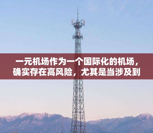 一元机场作为一个国际化的机场，确实存在高风险，尤其是当涉及到毒品和药物时。以下是对此问题的详细分析