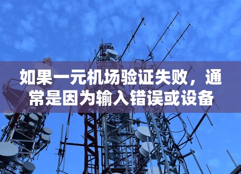如果一元机场验证失败，通常是因为输入错误或设备问题。以下是帮助您解决问题的步骤