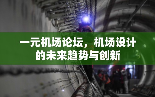 一元机场论坛,机场设计的未来趋势与创新 一元机场论坛,机场设计的未来趋势与创新