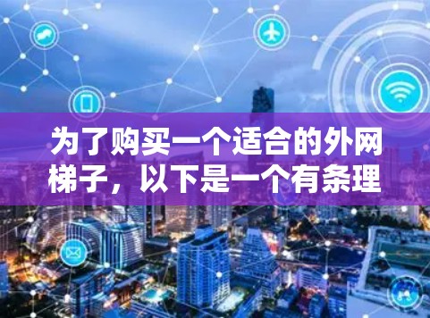 为了购买一个适合的外网梯子，以下是一个有条理的推荐方案
