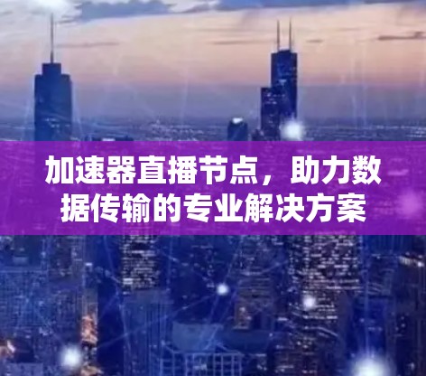 加速器直播节点，助力数据传输的专业解决方案