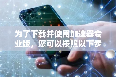 为了下载并使用加速器专业版，您可以按照以下步骤操作