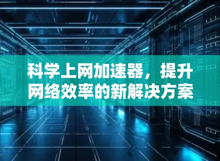 科学上网加速器，提升网络效率的新解决方案