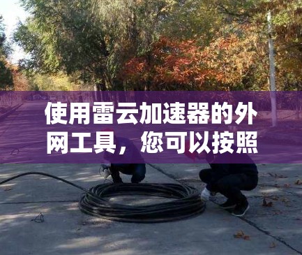使用雷云加速器的外网工具,您可以按照以下步骤进行 使用雷云加速器的外网工具,您可以按照以下步骤进行